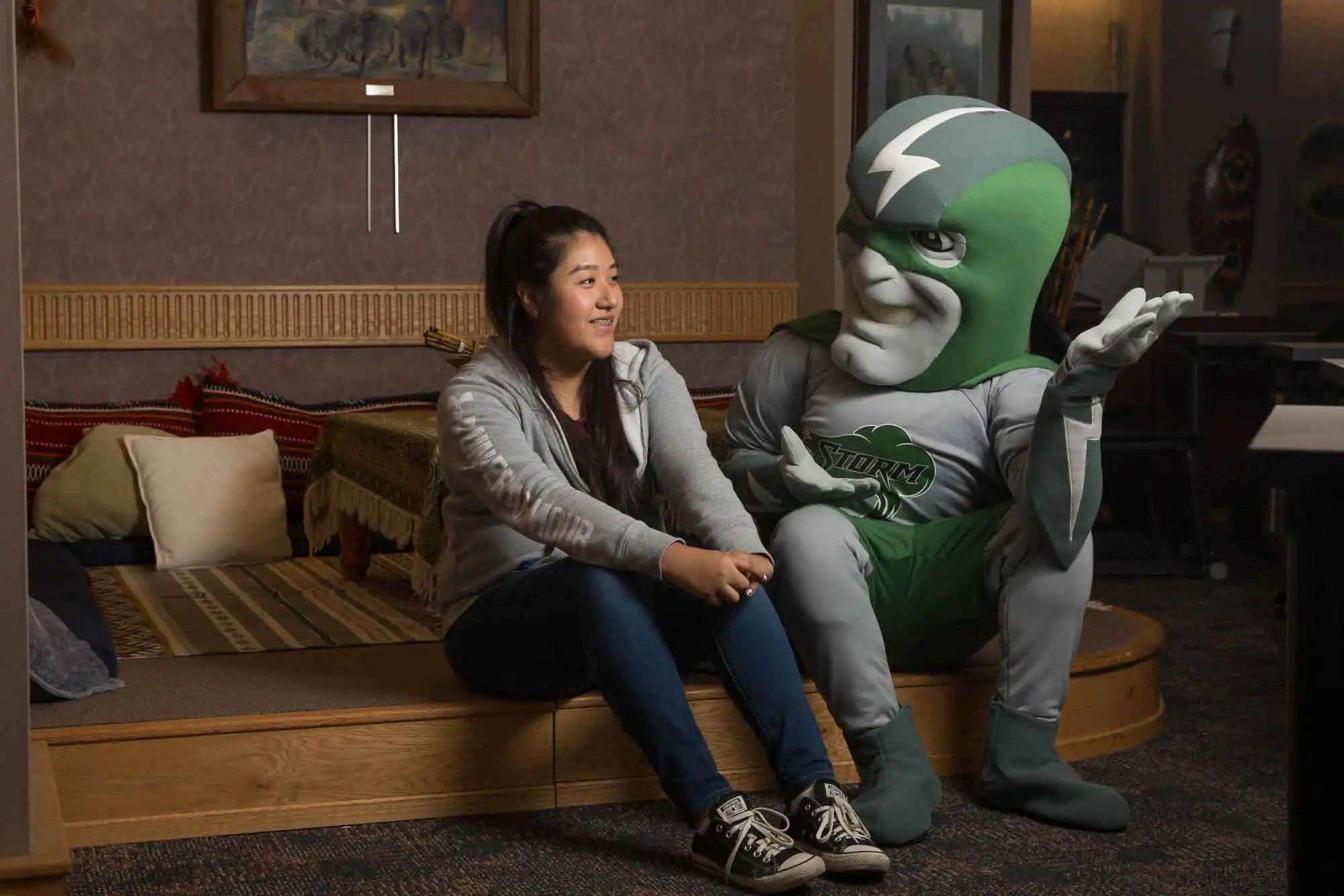 Student and Chemeketa Storm in the MC.